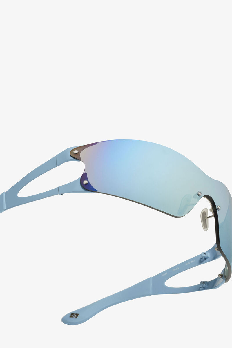 GANNI x Ace & Tate Silver Lake Blue Noel Sunglasses, Iron, in colour Silver Lake Blue - 4 - GANNI