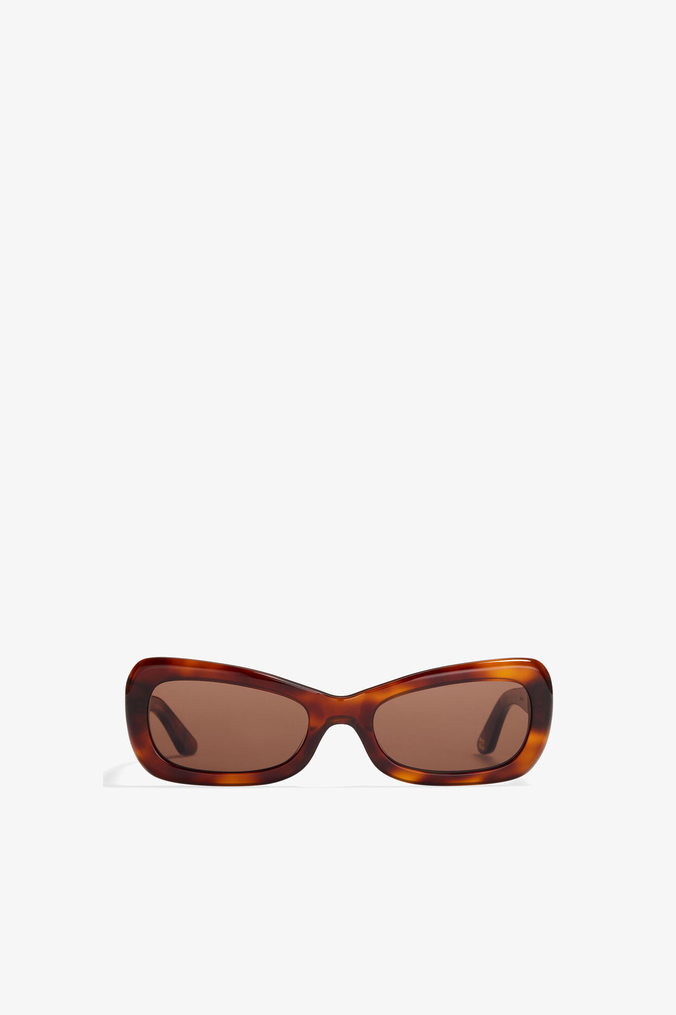 Lunettes de soleil Brooke GANNI x Ace & Tate, Acetate, in colour Tiger's Eye - 2 - GANNI
