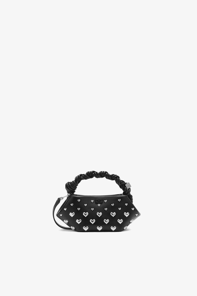 Mini Bou Bag in Black Studs, Black