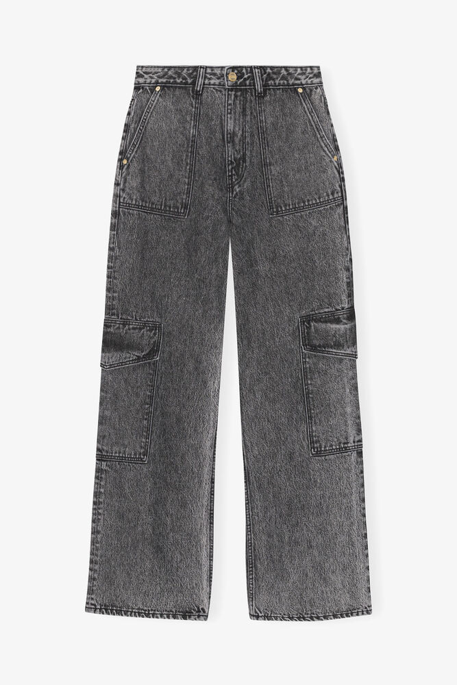 Angi Jeans in Black Washed Denim, Black Washed