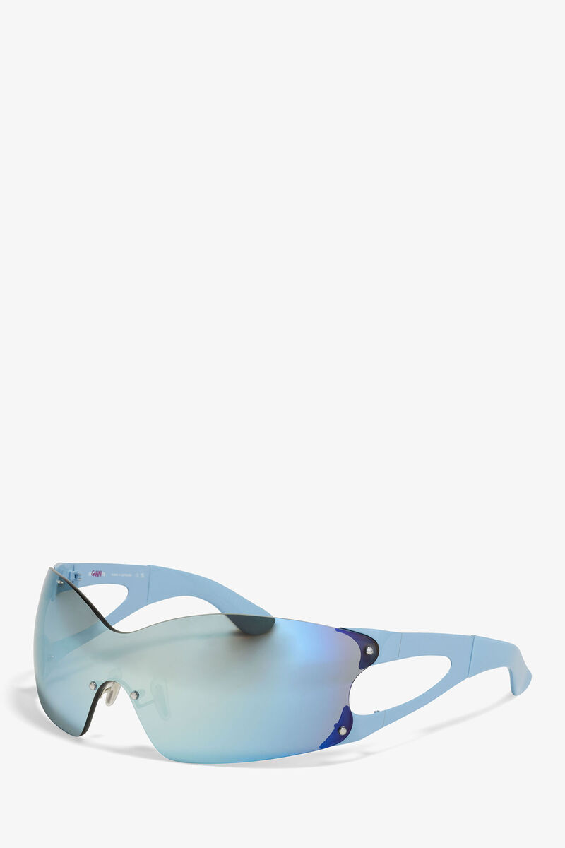 GANNI x Ace & Tate Silver Lake Blue Noel Sunglasses, Iron, in colour Silver Lake Blue - 2 - GANNI