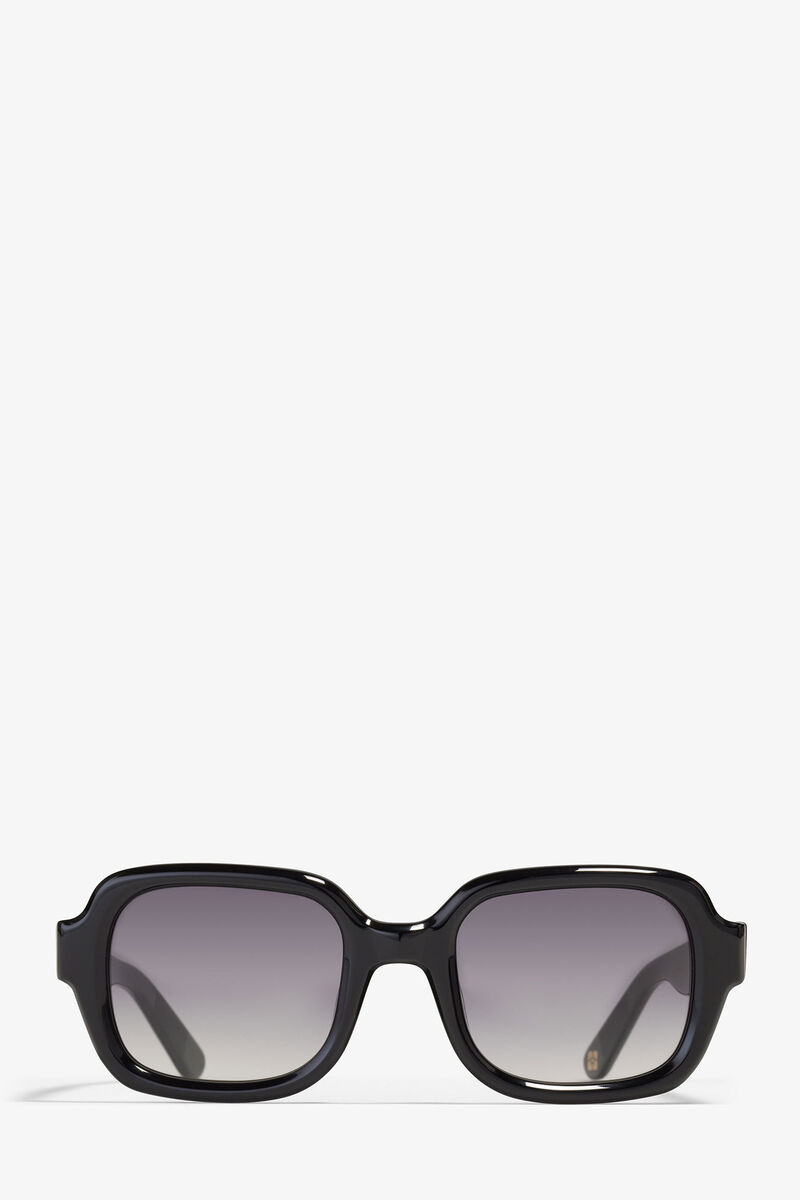 GANNI x Ace & Tate Black Twiggy Sunglasses, Acetate, in colour Black - 3 - GANNI