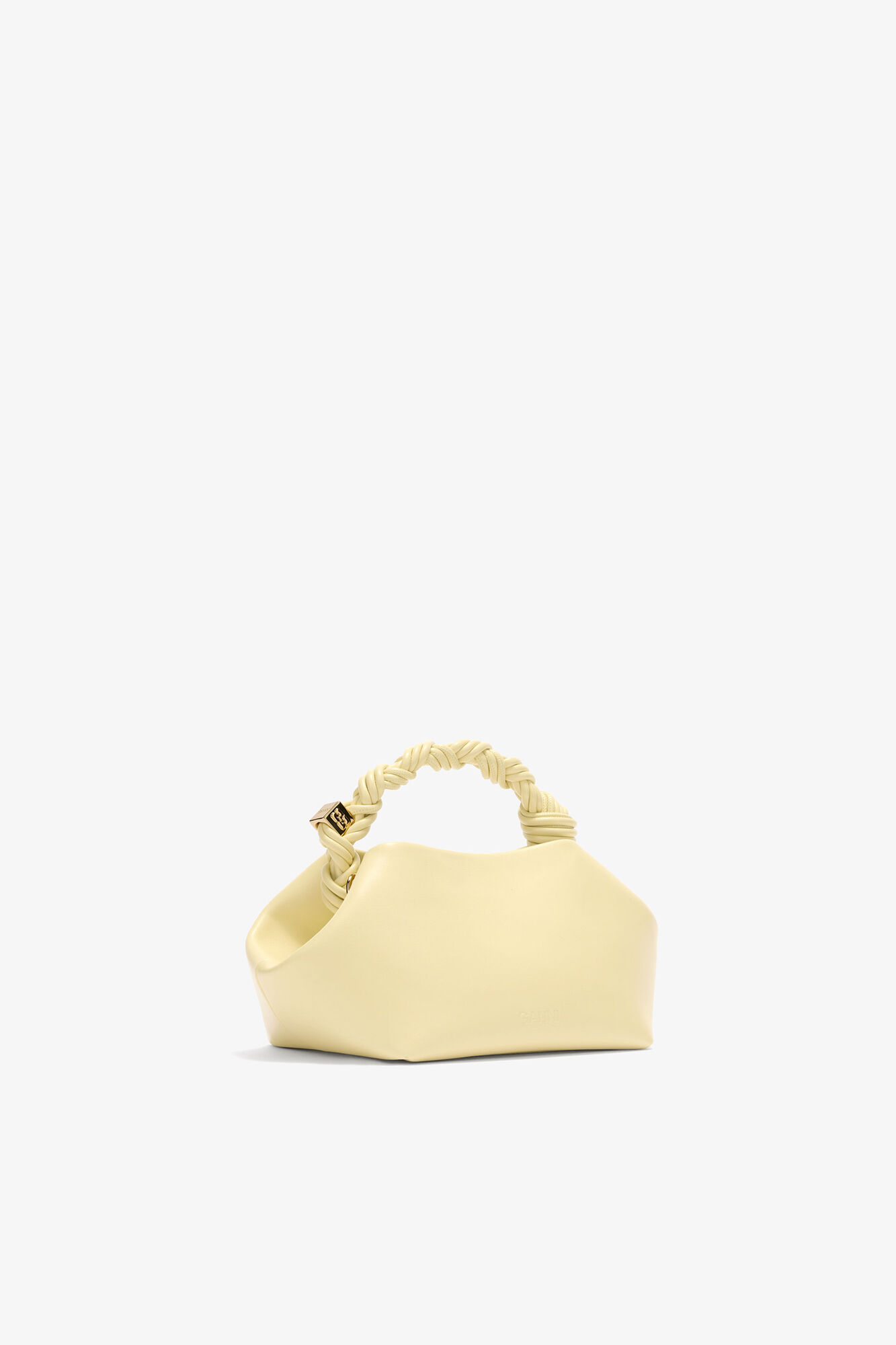 Petit sac jaune Bou, Recycled Leather, in colour Yellow Cream - 2 - GANNI