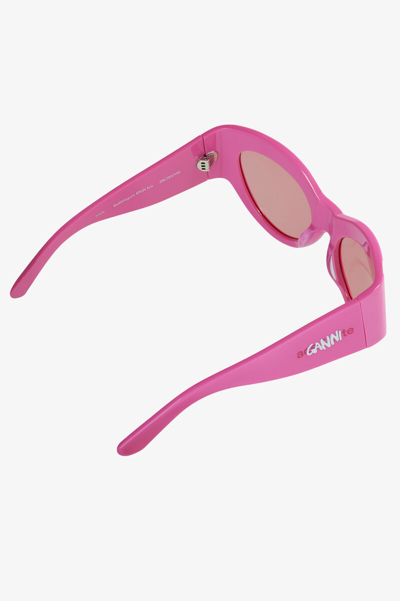 GANNI x Ace & Tate Trixie Sunglasses, Acetate, in colour Shocking Pink - 5 - GANNI