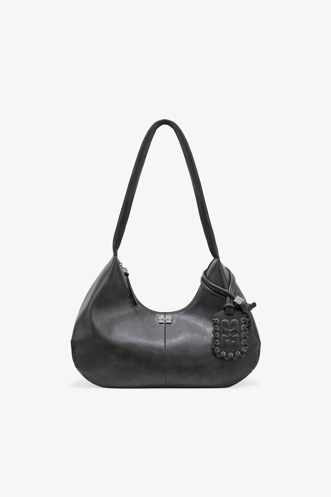 Steal Grey Medium Hobo Bag, Steal Grey