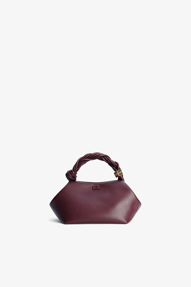 Burgundy Small GANNI Bou Bag, Burgundy