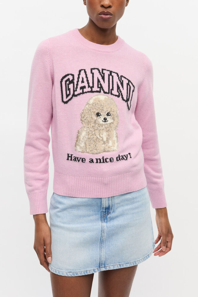Pink Poodle Jumper, Chalk Pink