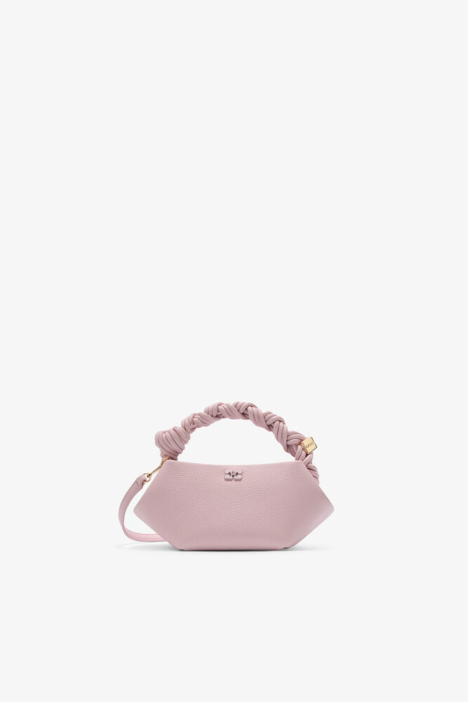 Grained Mini Bou Bag, Chalk Pink