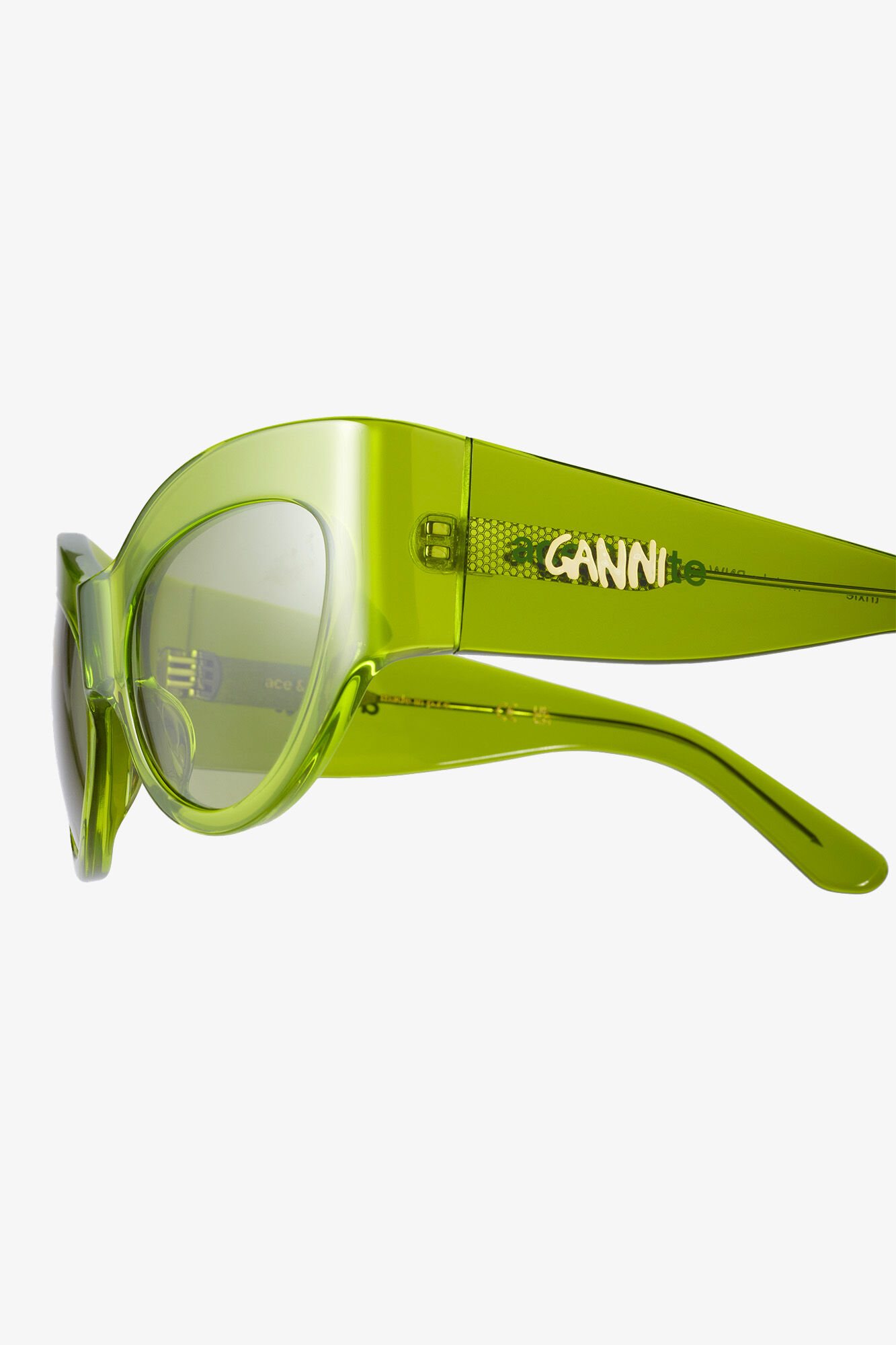 GANNI x Ace & Tate Trixie Sunglasses, Acetate, in colour Kalamata - 5 - GANNI