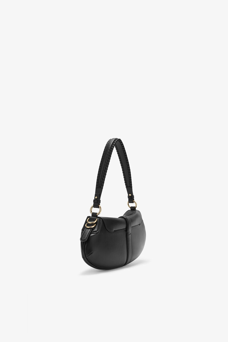 Black B-Kat Bag, Recycled Leather, in colour Black - 2 - GANNI