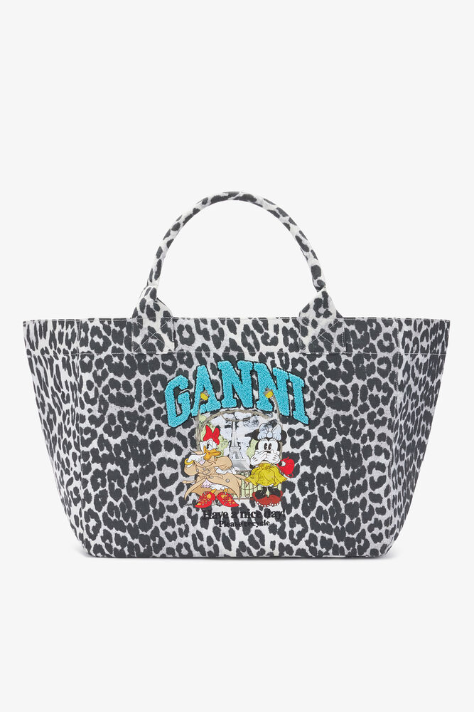 Tote XXL with Minnie Mouse & Daisy Duck, Silver