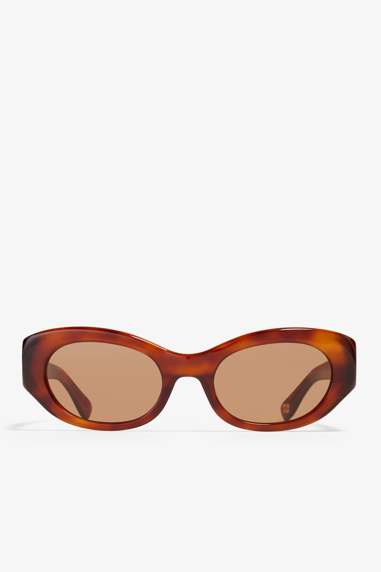 GANNI x Ace & Tate Tiger's Eye Dakota Sunglasses, Acetate, in colour Tiger's Eye - 1 - GANNI