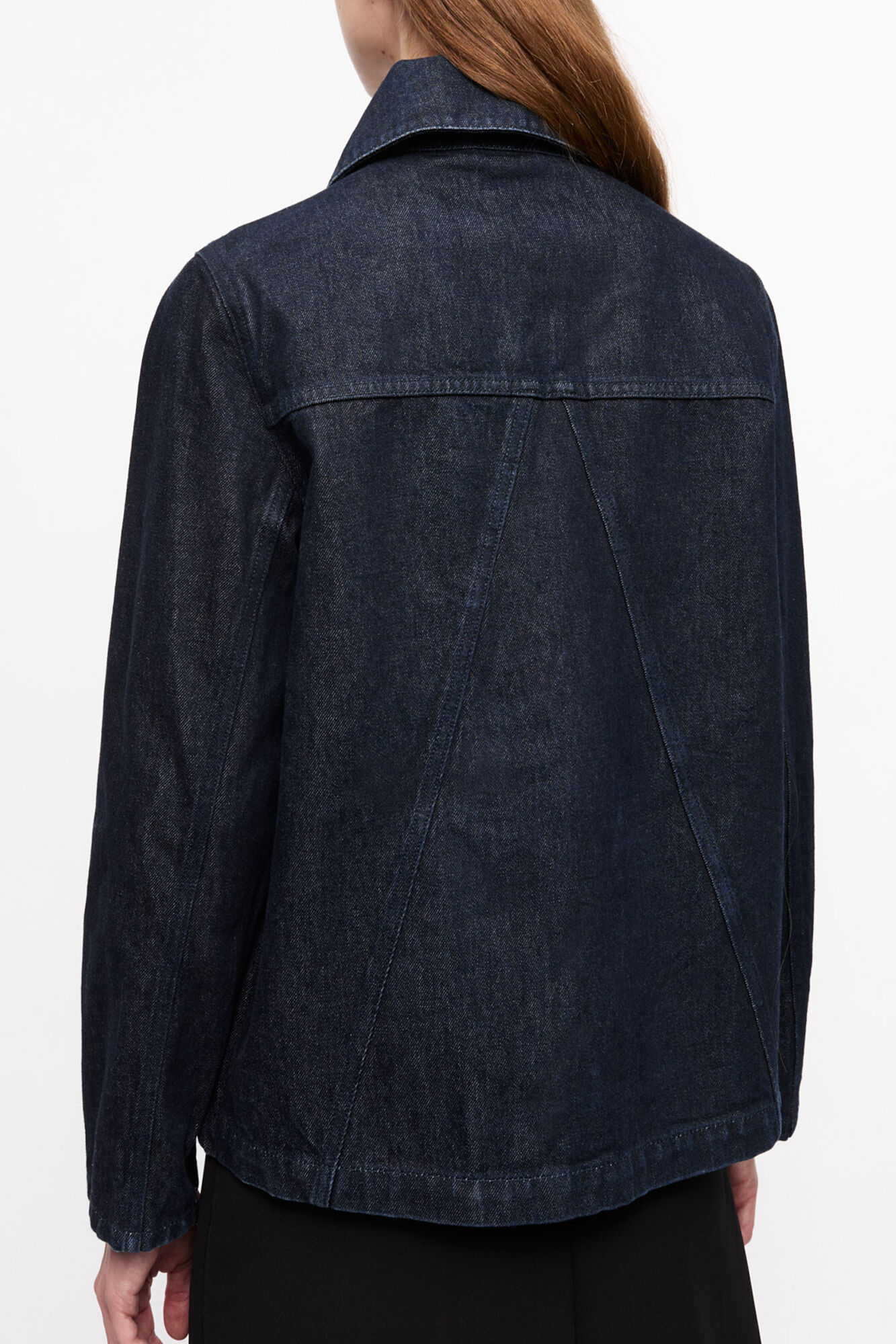 Blue Rinse Denim Jacket, Organic Cotton, in colour Rinse - 2 - GANNI