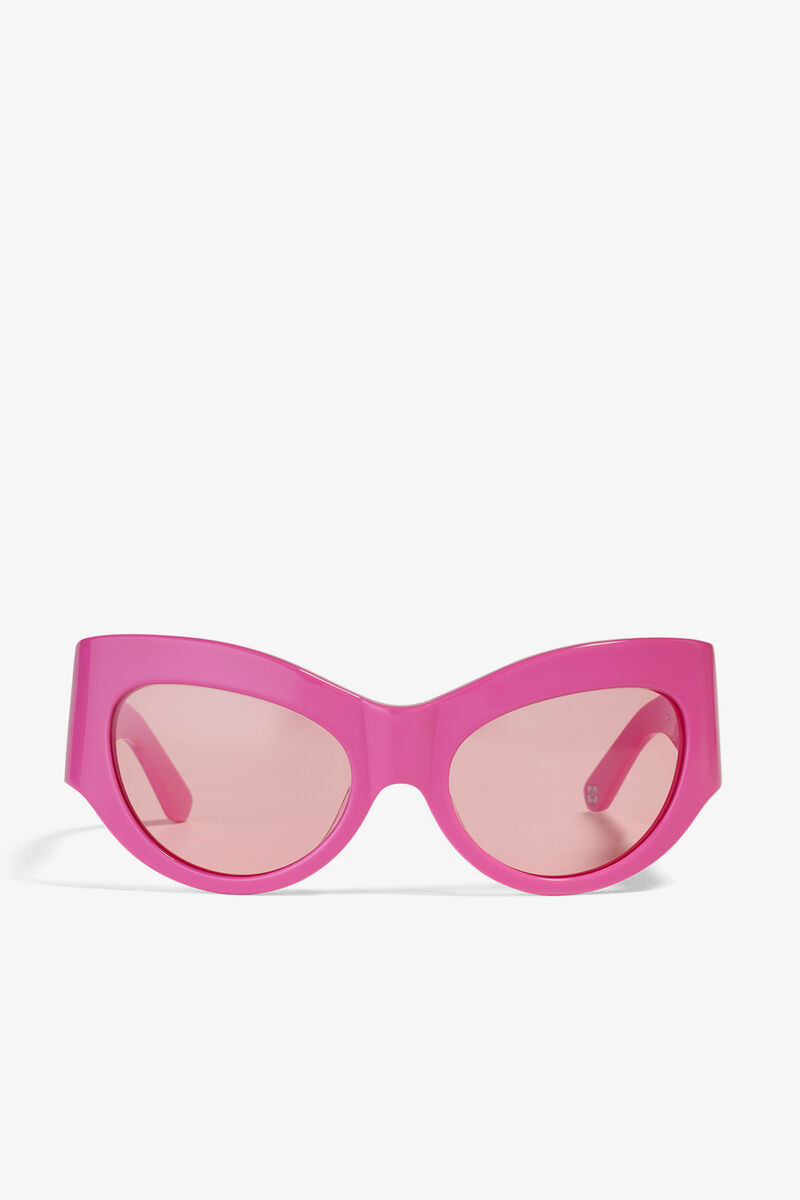 GANNI x Ace & Tate Trixie Sunglasses, Acetate, in colour Shocking Pink - 2 - GANNI
