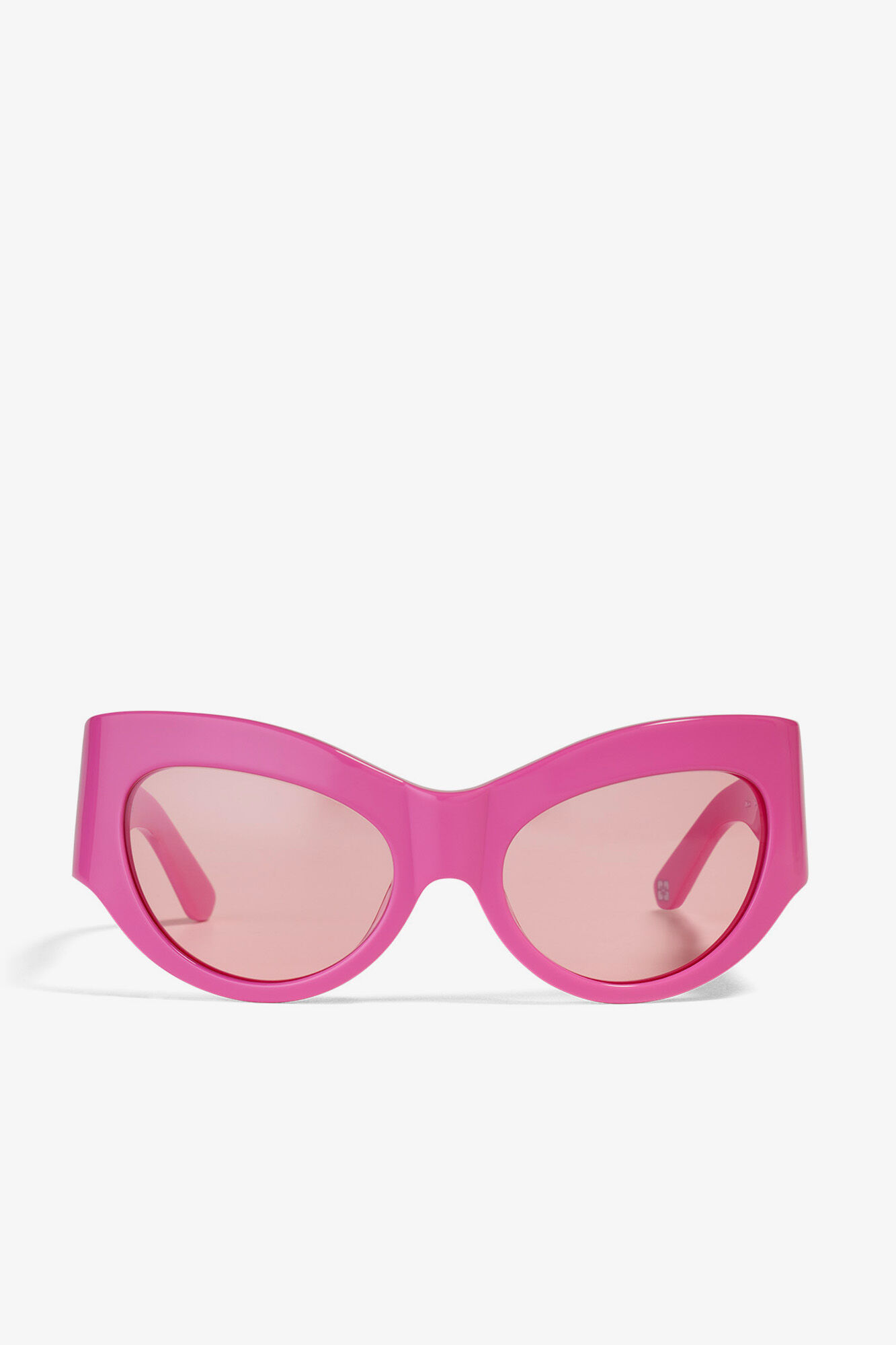 GANNI x Ace & Tate Trixie Sunglasses, Acetate, in colour Shocking Pink - 2 - GANNI