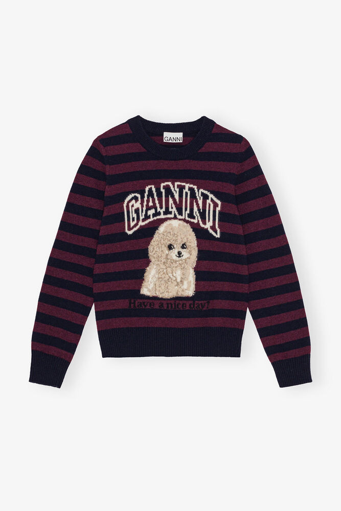 Crewneck with Poodle, Multicolour