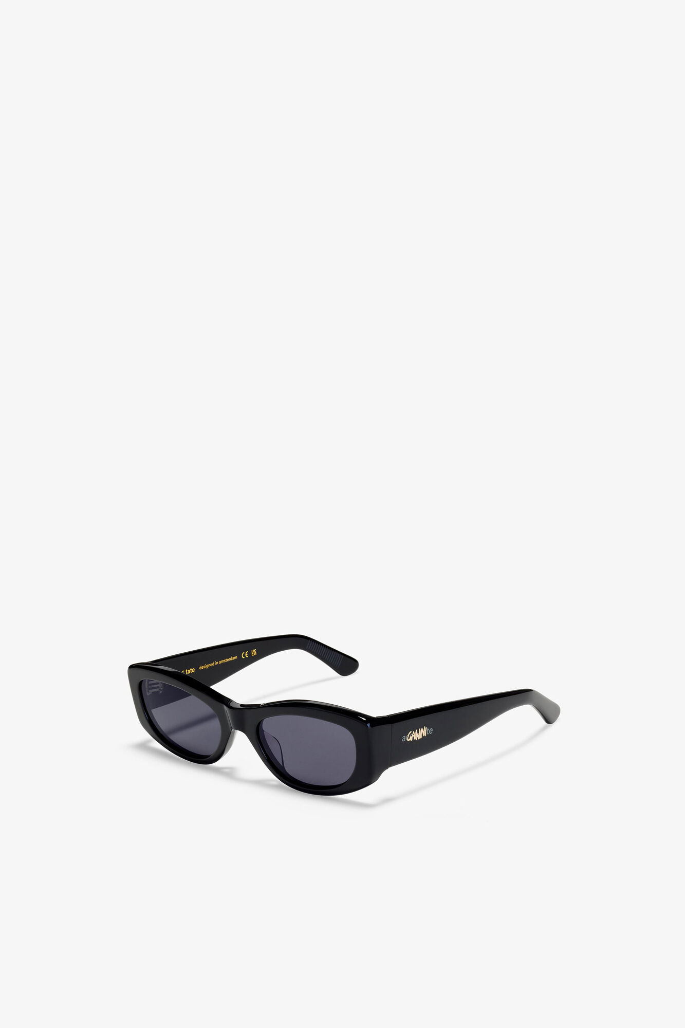 GANNI x Ace & Tate Lana Sunglasses, Acetate, in colour Black - 3 - GANNI