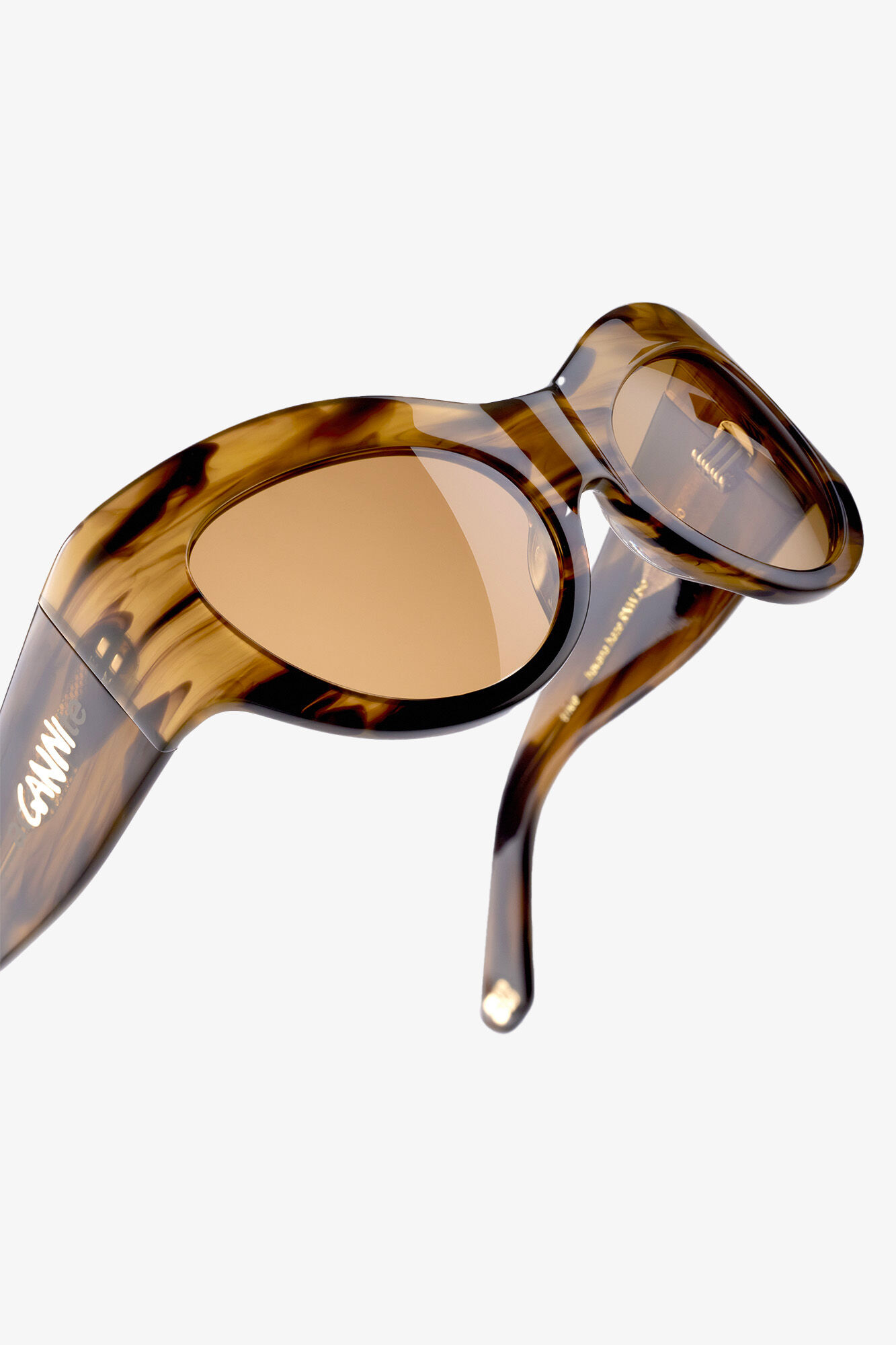 GANNI x Ace & Tate Trixie Sunglasses, Acetate, in colour Tobacco Brown - 4 - GANNI