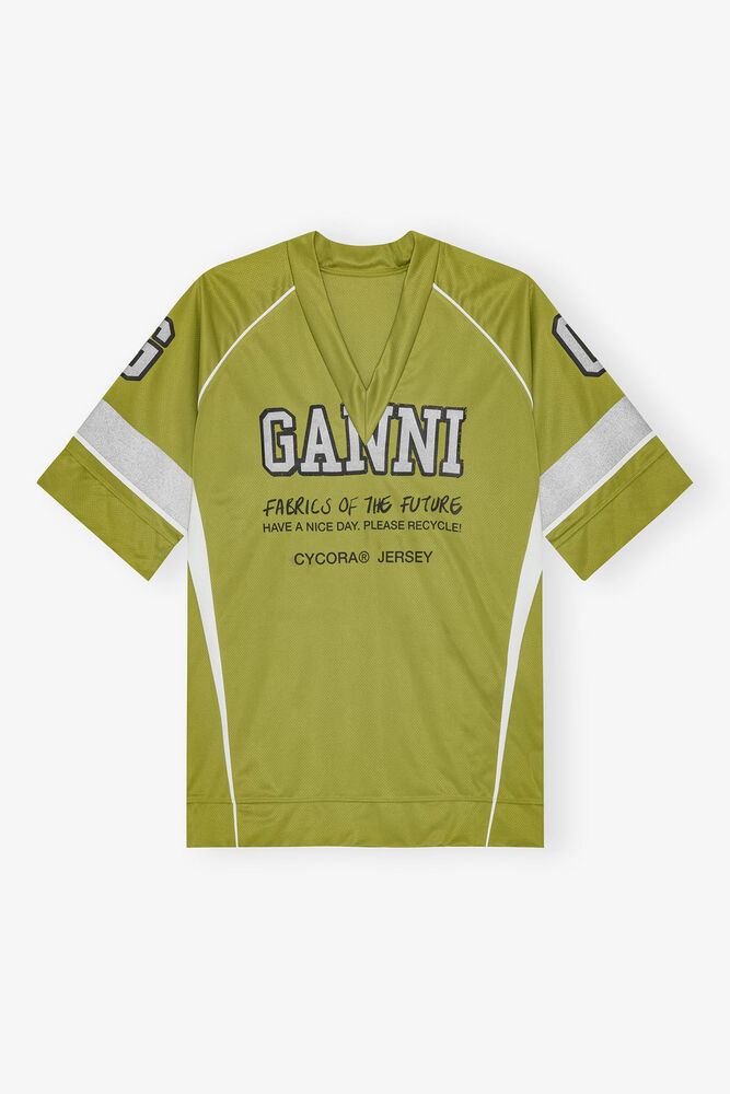 Green League Oversized T-shirt, Golden Cypress