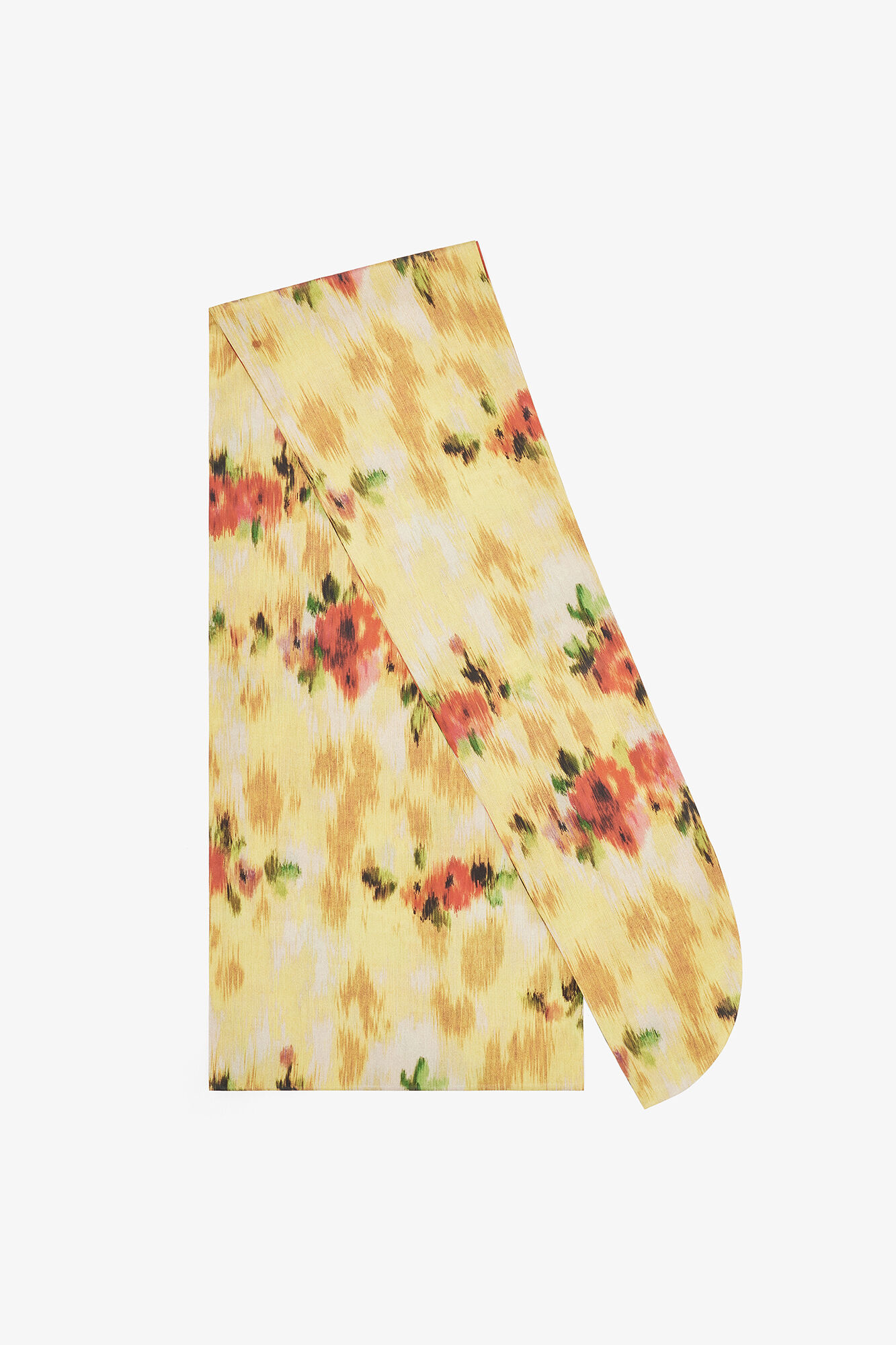 Wrap Scarf in Print, Recycled Polyester, in colour Aurora - 1 - GANNI