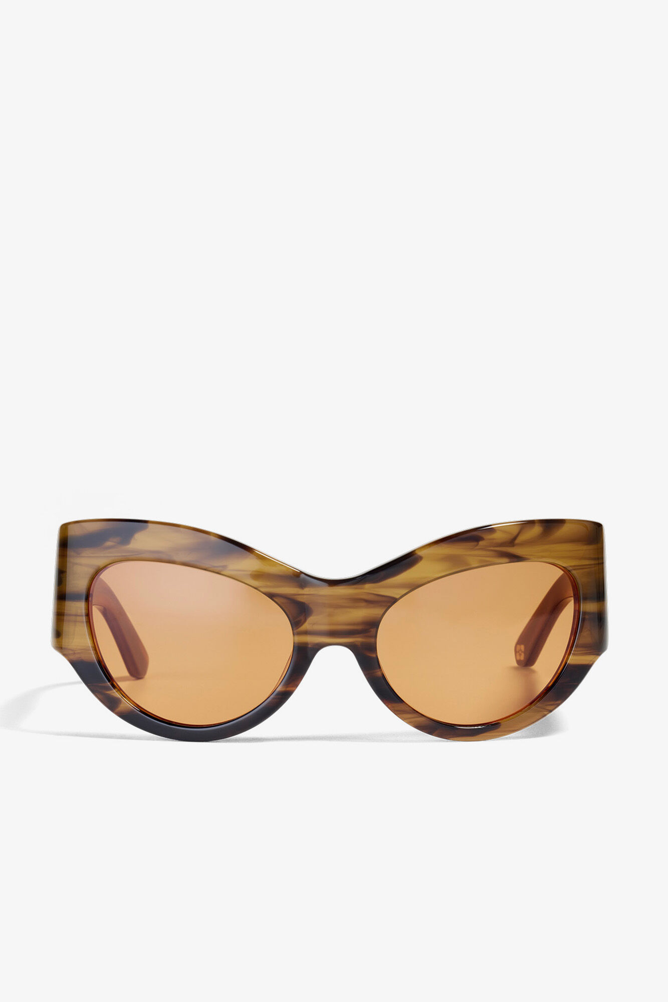 GANNI x Ace & Tate Trixie Sunglasses, Acetate, in colour Tobacco Brown - 2 - GANNI