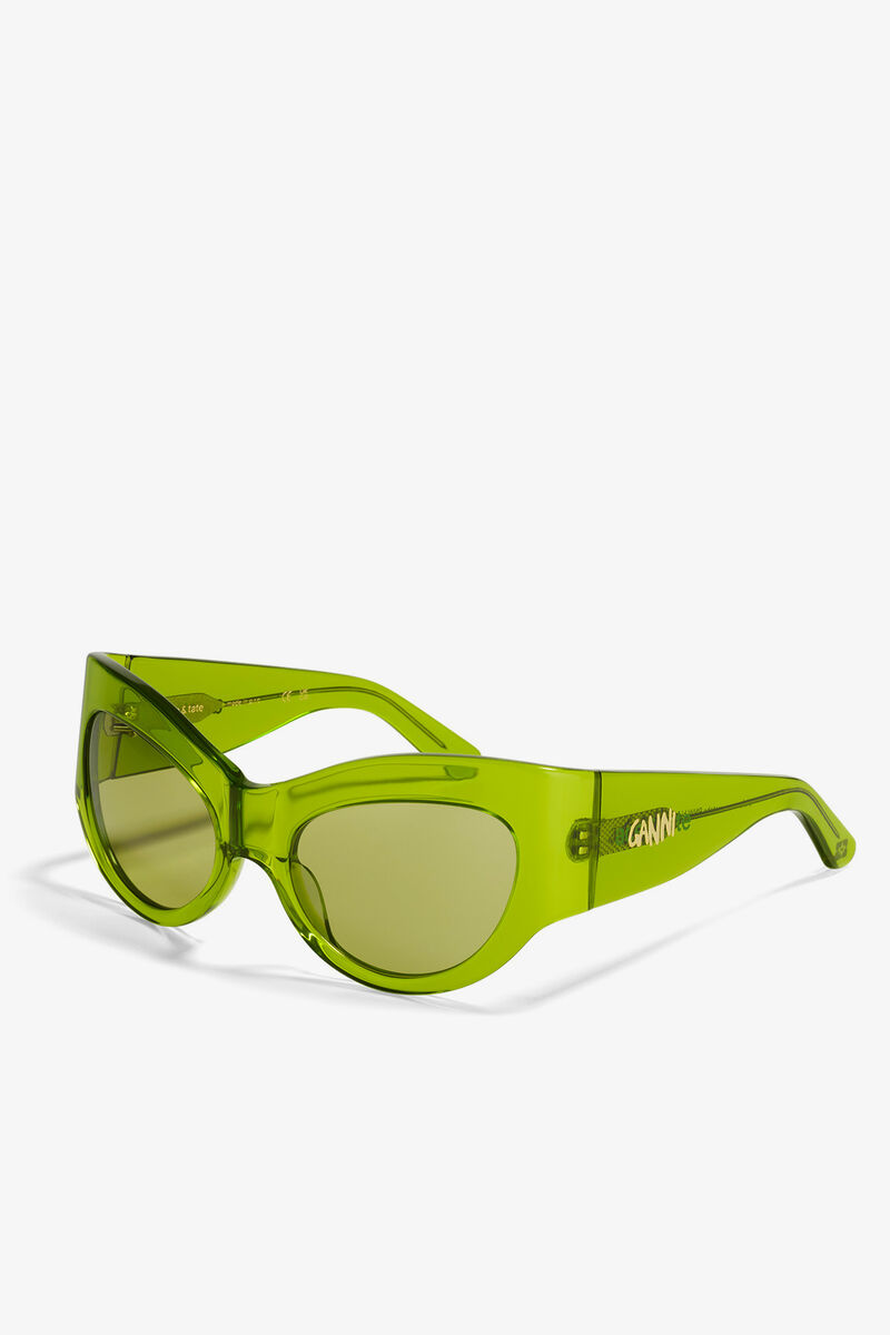 GANNI x Ace & Tate Trixie Sunglasses, Acetate, in colour Kalamata - 3 - GANNI