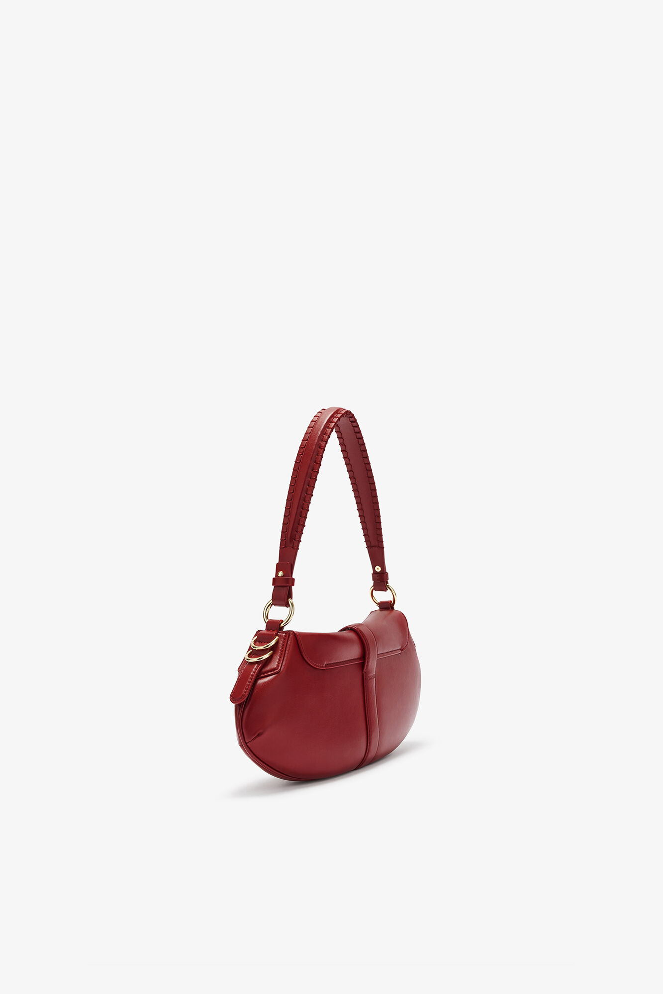Red B-Kat Bag, Recycled Leather, in colour Red Dahlia - 2 - GANNI