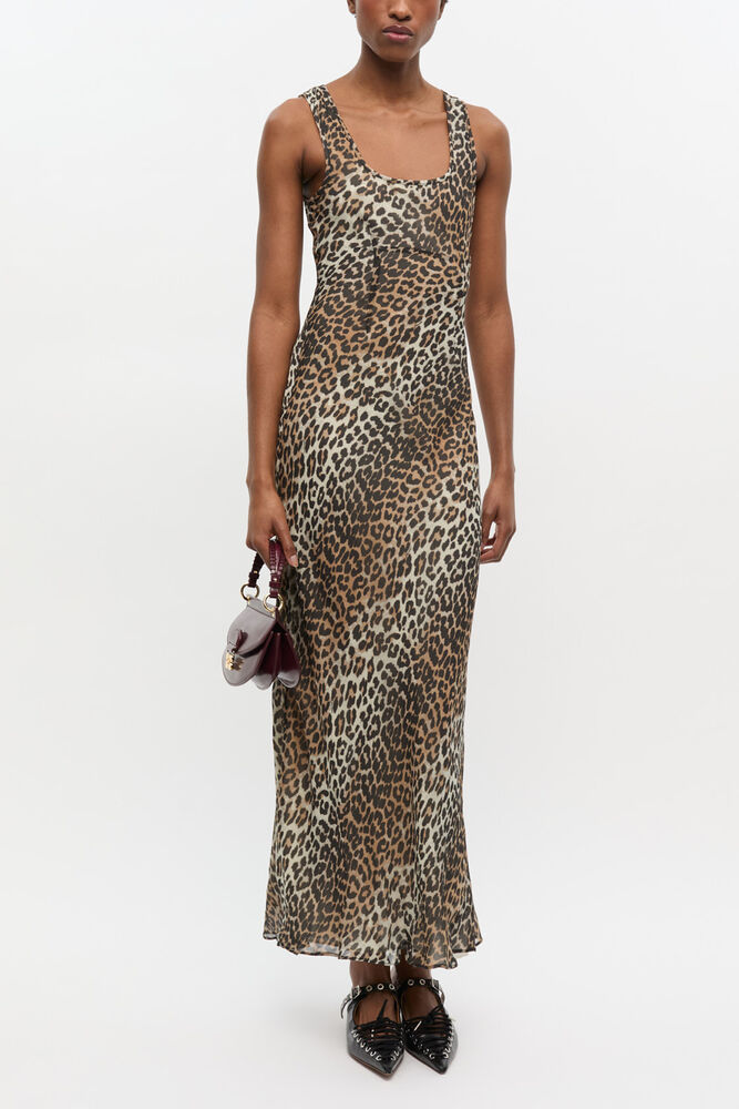 Leopard Print Maxi Dress, Leopard