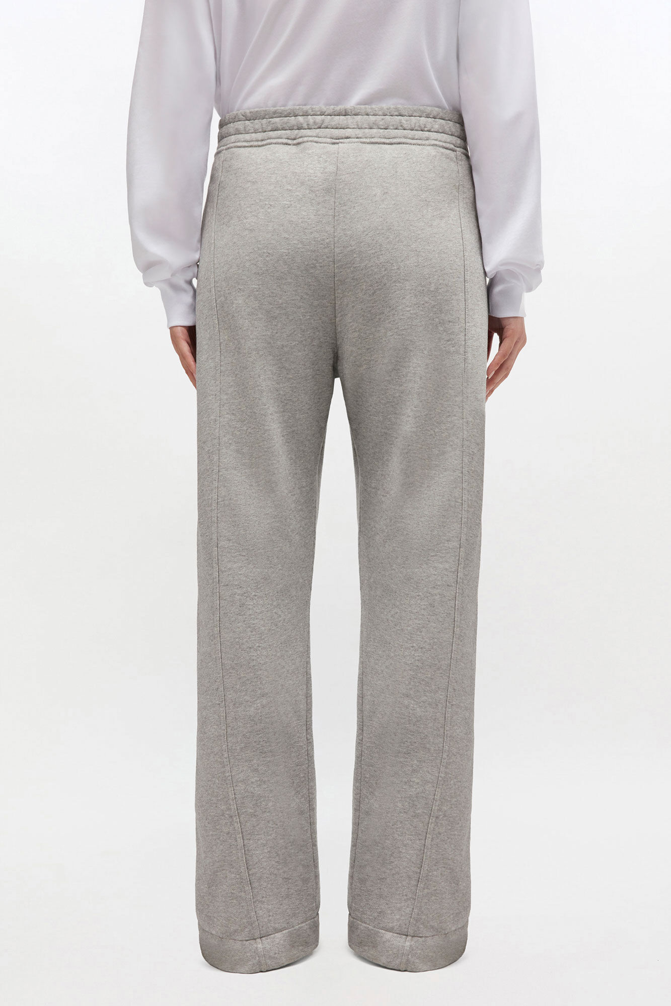 Grey Sweatpants, Organic Cotton, in colour Paloma - 2 - GANNI