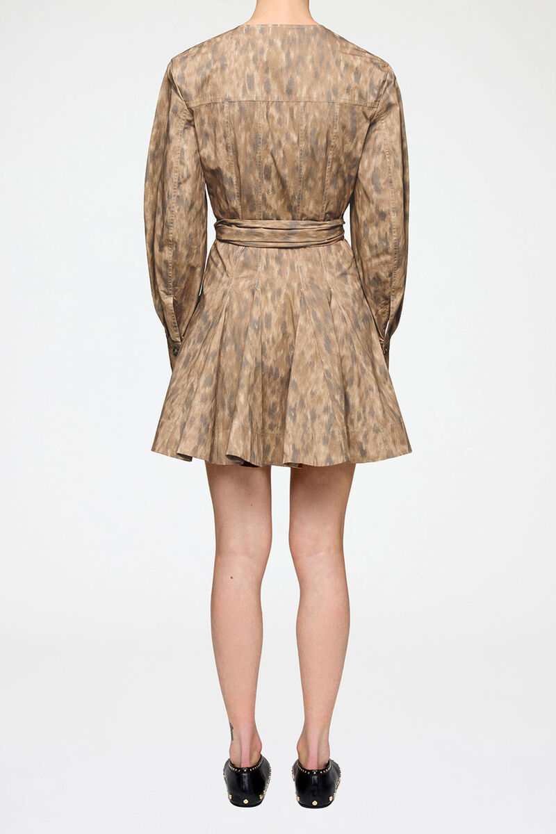 Hemdkleid aus Stretch-Baumwolle, Organic Cotton, in colour Burro - 2 - GANNI