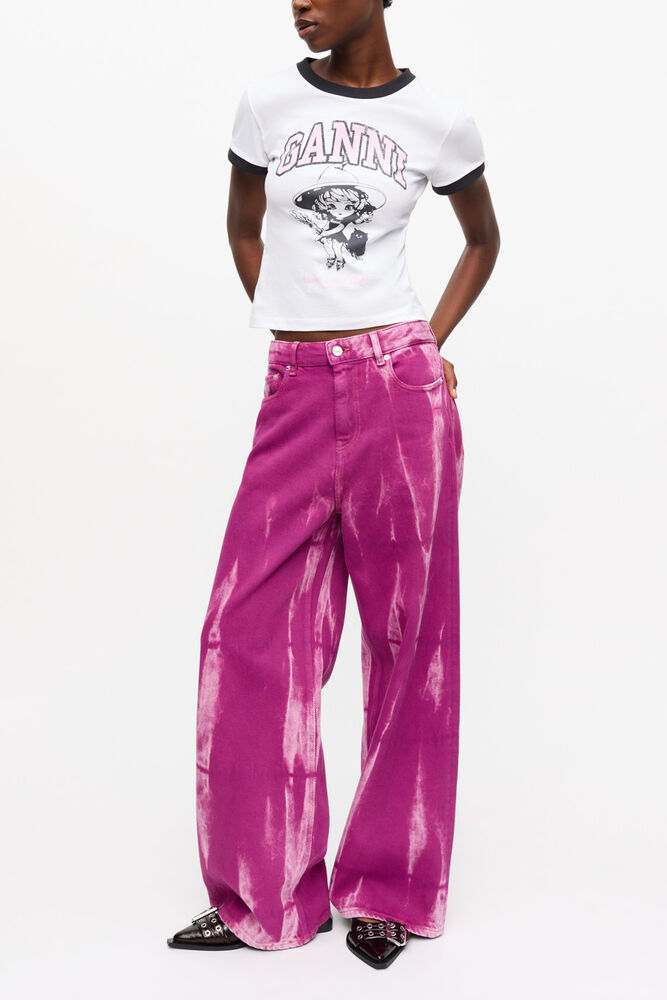 Marri Jeans in Purple Overdyed Denim, Boysenberry