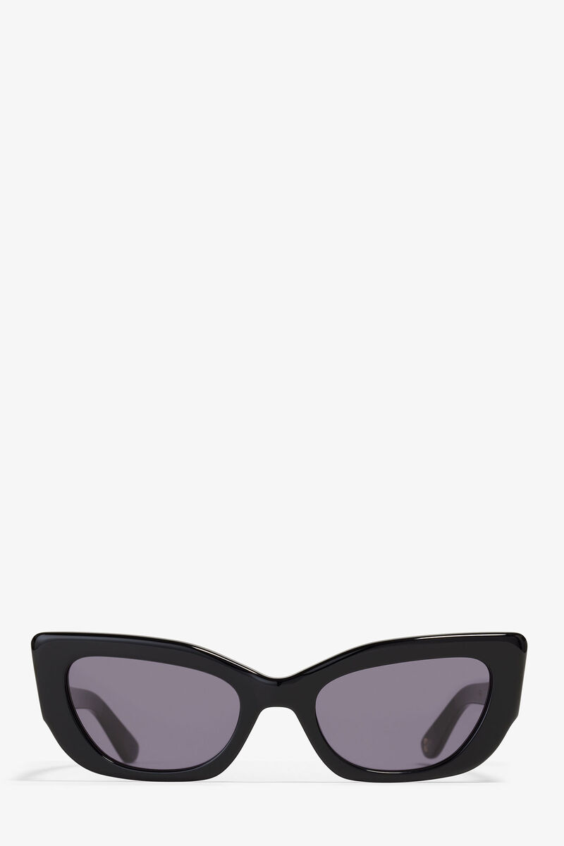 GANNI x Ace & Tate Black Sadie Sunglasses, Acetate, in colour Black - 3 - GANNI