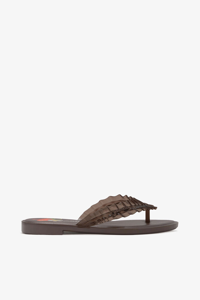 Melissa Flip Flop in Brown, Demitasse