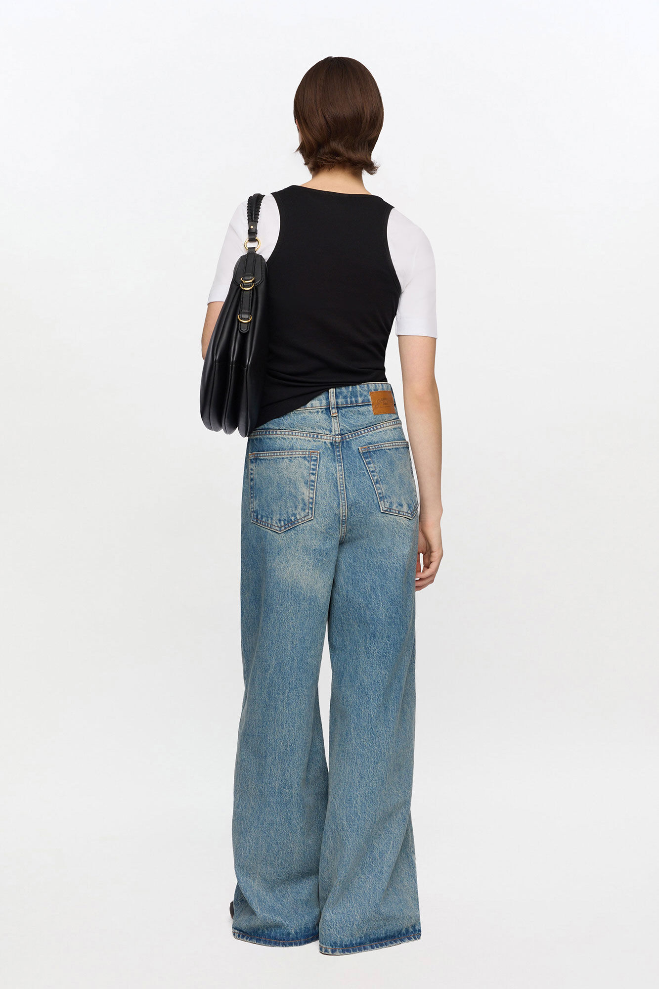Get&ouml;nte, starre Lari-Jeans, Organic Cotton, in colour Mid Blue Vintage - 2 - GANNI