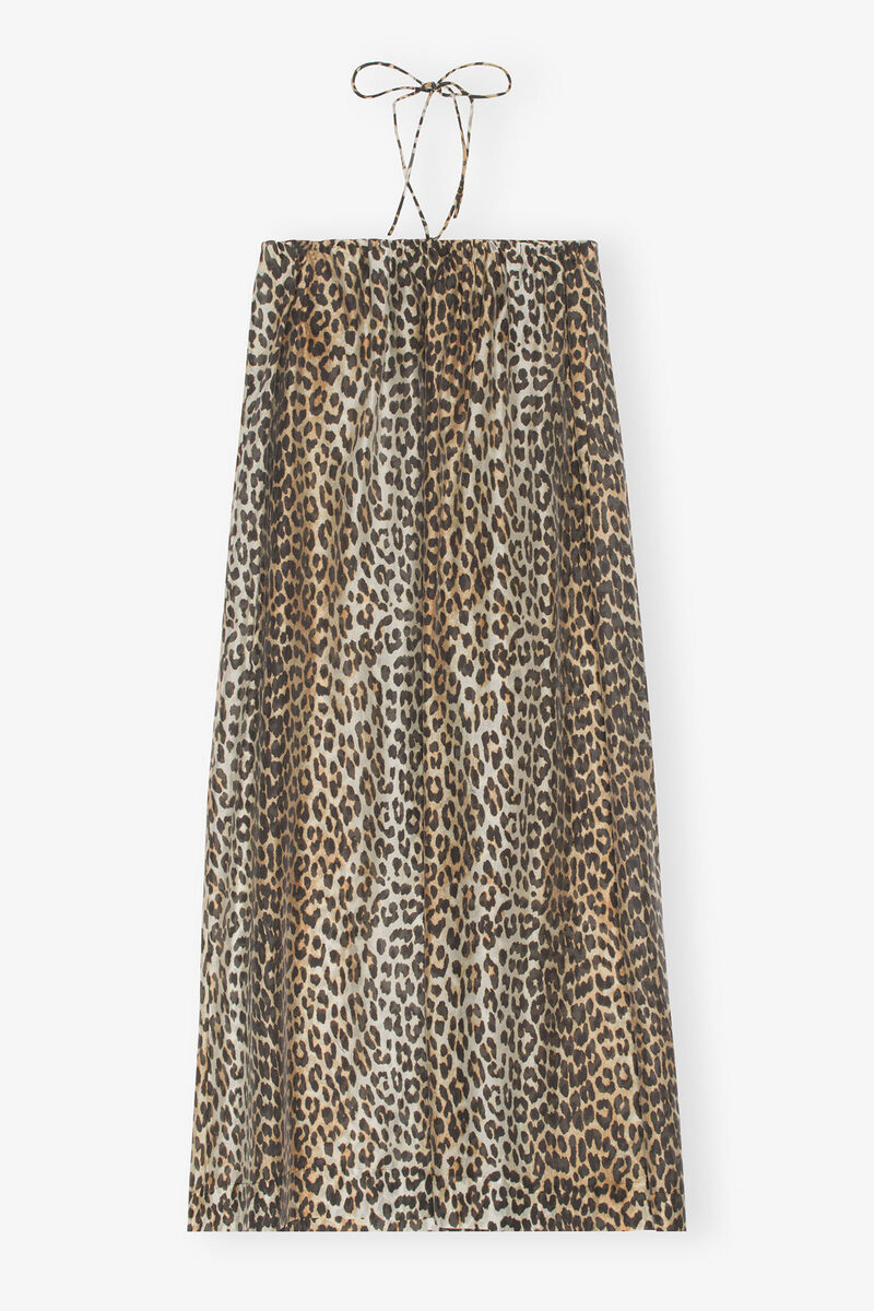 Sheer Voile Maxi Strap Dress, Lyocell, in colour Almond Milk - 2 - GANNI