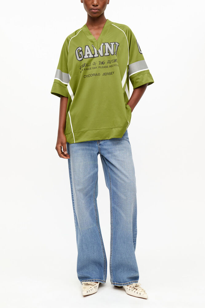 Green League Oversized T-shirt, Golden Cypress
