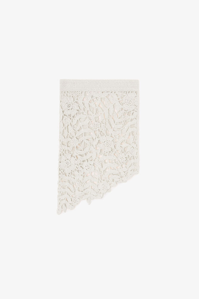 Skirt in Cotton Crochet, Egret