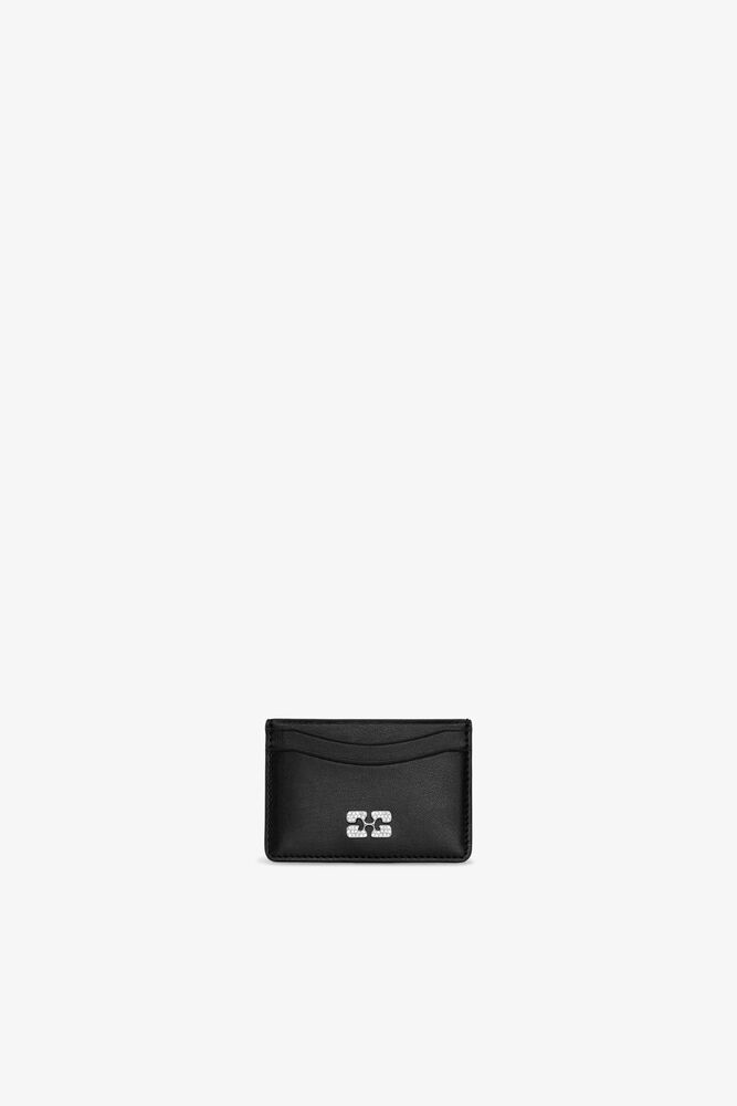 Bou Card Holder in Black, Black