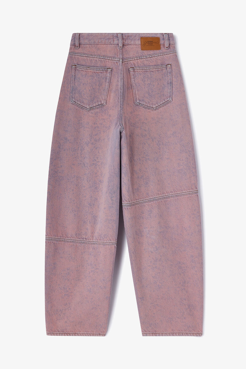 Jean rose d&eacute;lav&eacute; Stary, Organic Cotton, in colour Cameo Pink - 2 - GANNI