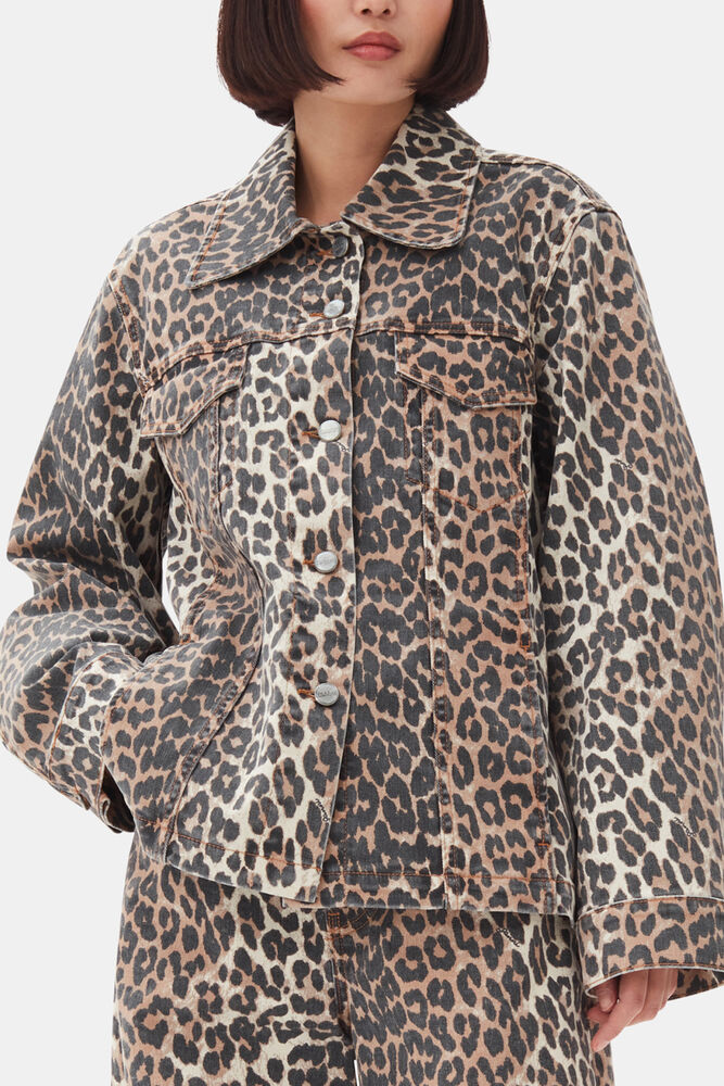 Leopard Denim Jacket, Leopard