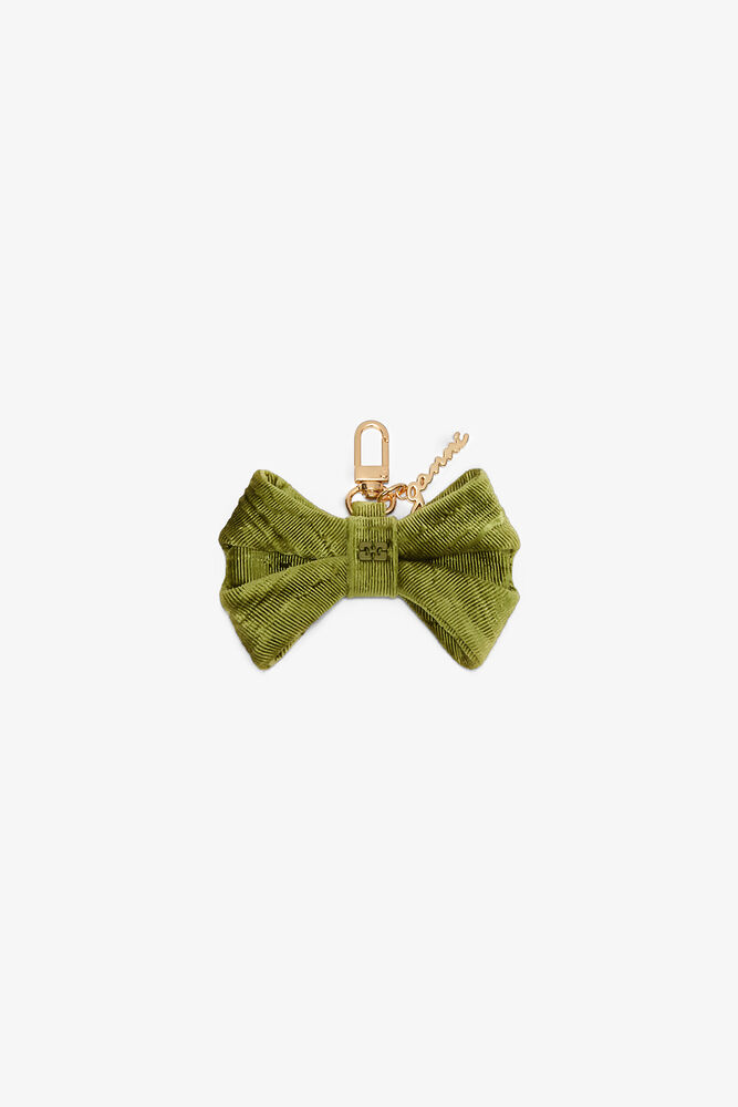Bow Charm in Green, Spinach Green