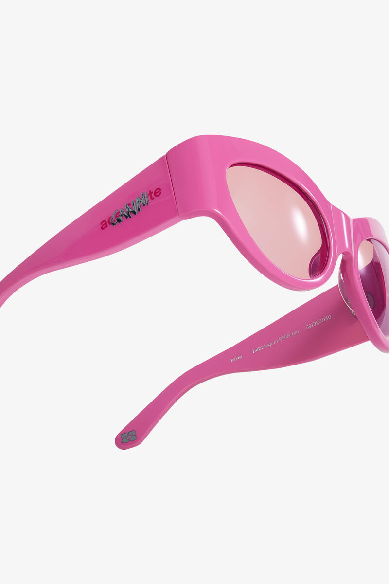GANNI x Ace & Tate Trixie Sunglasses, Acetate, in colour Shocking Pink - 6 - GANNI