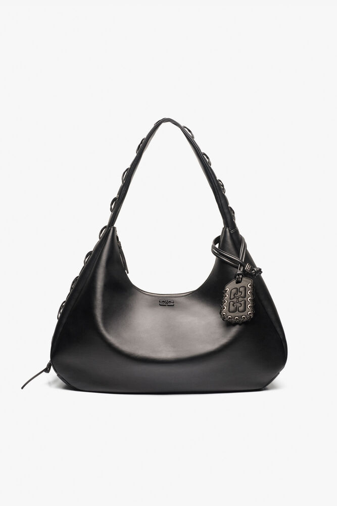 Black XXL Hobo Bag, Black