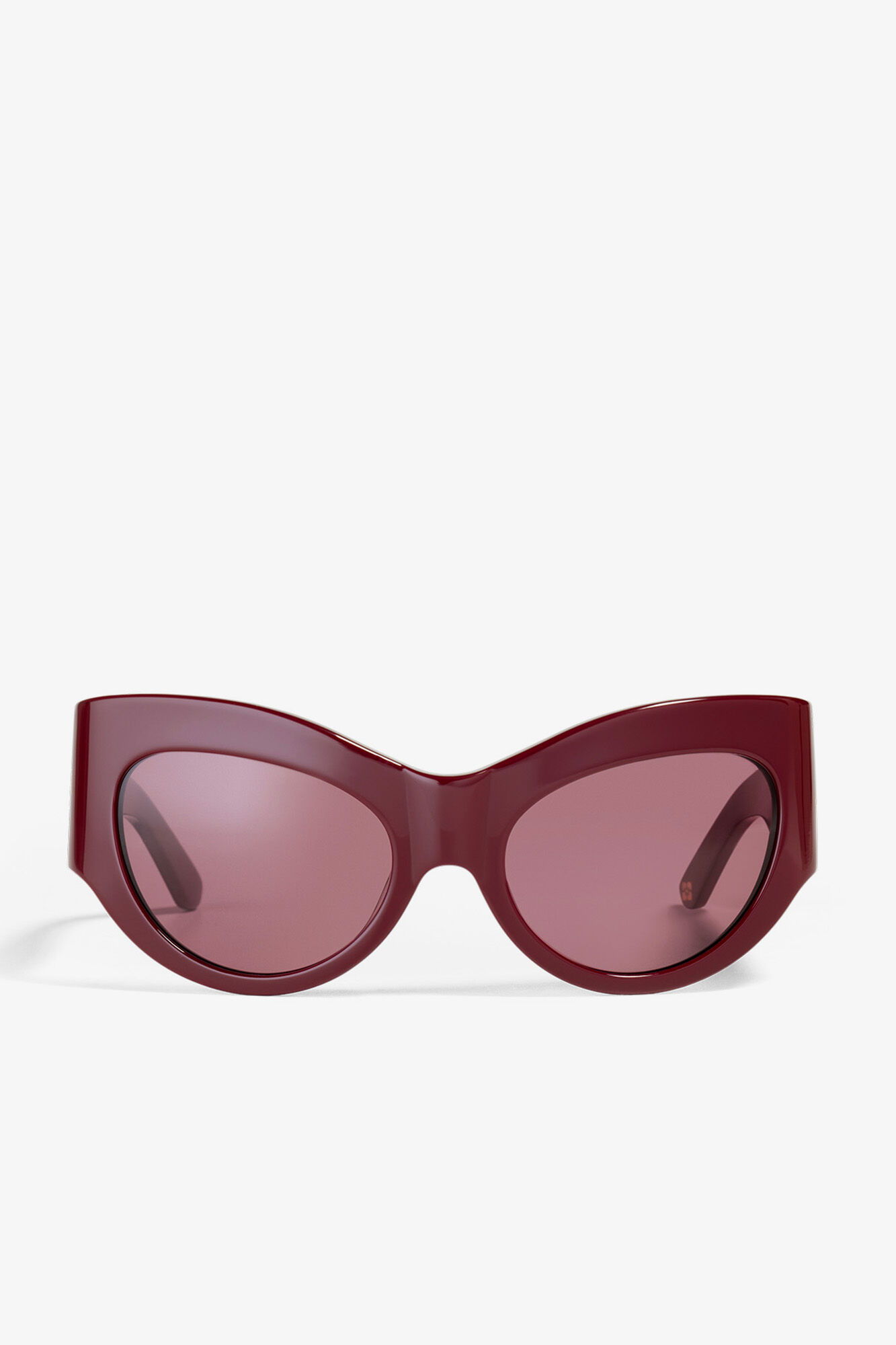 GANNI x Ace & Tate Trixie Sunglasses, Acetate, in colour Burgundy - 2 - GANNI