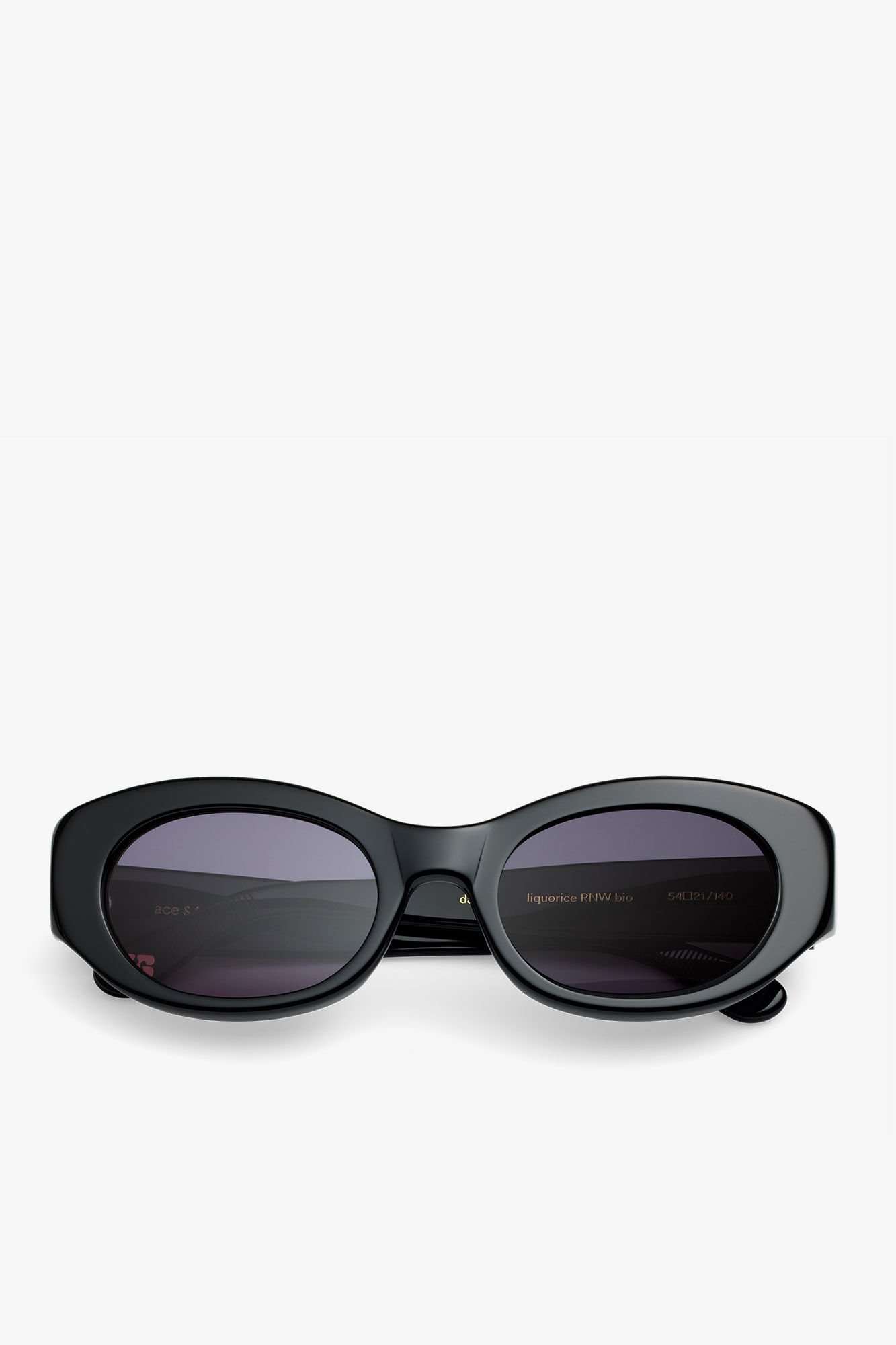 GANNI x Ace & Tate Black Dakota Sunglasses, Acetate, in colour Black - 1 - GANNI