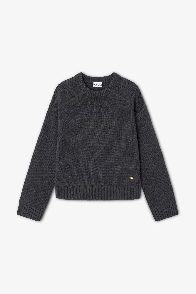 Dark Grey Wool Mix Jumper, Phantom