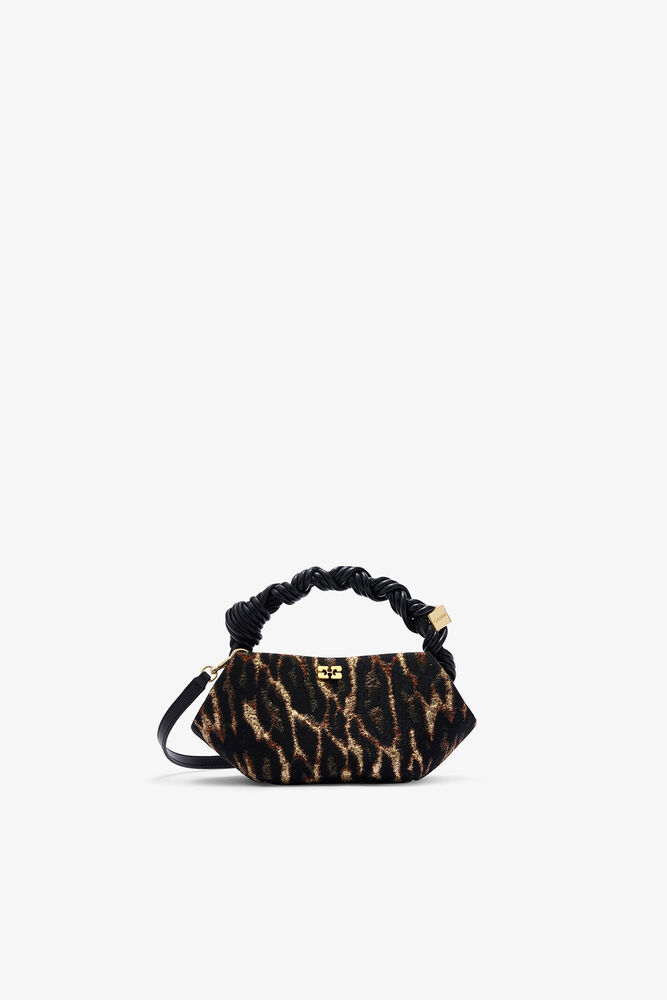 Metallic Cloque Mini Bou Bag, Antique Bronze
