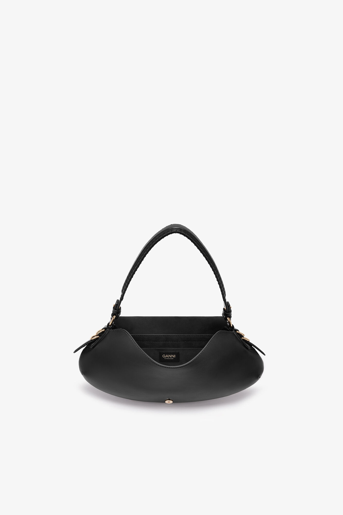 Black B-Kat Bag, Recycled Leather, in colour Black - 3 - GANNI