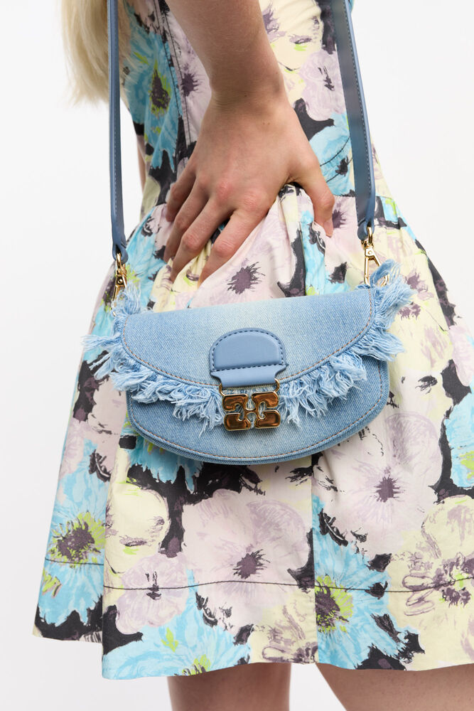 Blue Denim Apo-G Wallet on a Chain, Faded Denim
