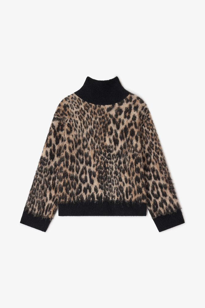 Leopard Open Back Jumper, Leopard